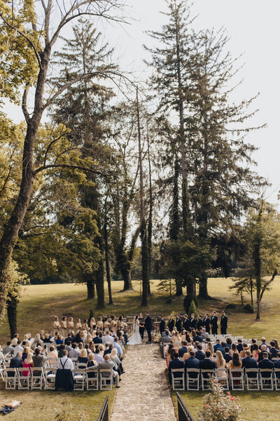 garden wedding ceremony | Historic Shady Lane