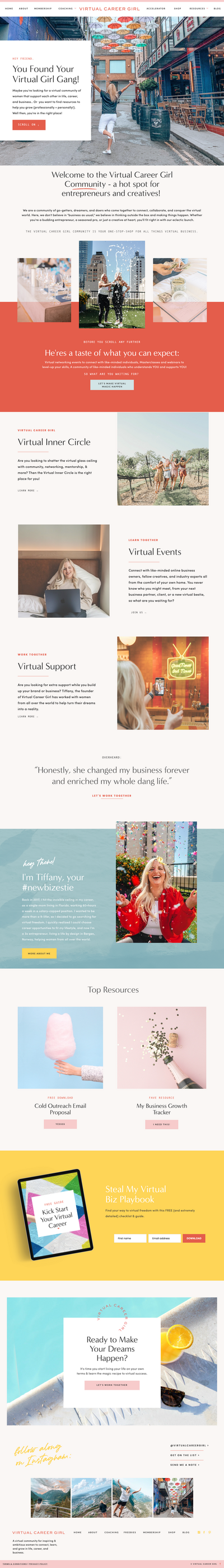 Virtual Career Girl Website