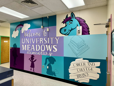 School wall art by Dashia Golden