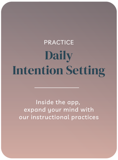 Instructional practice, daily intention setting
