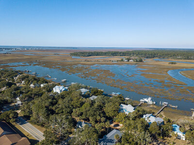Ariel View of Edisto Beach from Edisto License to Chill - An Edisto Beach Vacation Rental