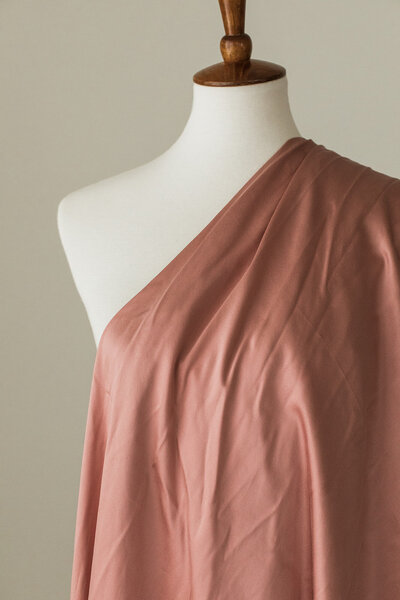 pink silk fabric