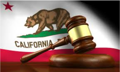 California state flag and judge’s gavel representing Senate Bill 1608, a 2008 California law that established the California Commission on Disability Access (CCDA) to reduce ADA-related lawsuits, provide accessibility training and certification for CASps, and improve access compliance procedures for businesses and property owners.