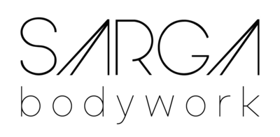 SARGA LOGO Horizontal black text on transparent background