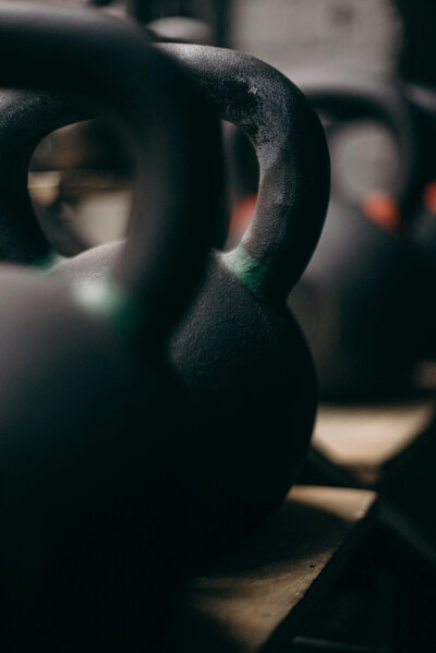 kettle bells at gym