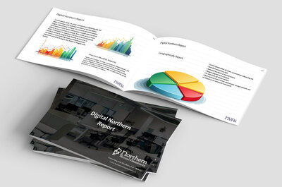 Graphic design for a Annual Report for a small and medium business that contracted our Graphic Design plan at ATamez Design