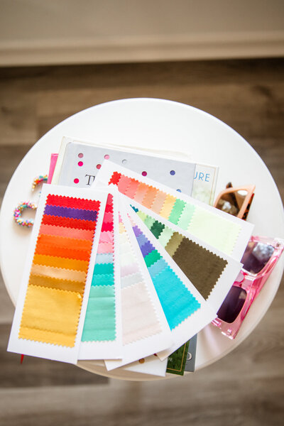 Color swatch books from color analysis stylists in Missouri