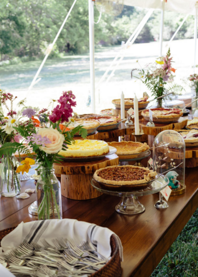dessert table designed by an event planning company in Raleigh NC