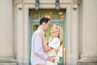 Madison Engagement photo on state street