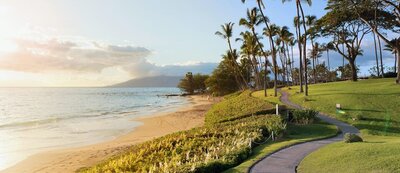 Maui island beach wedding ceremony