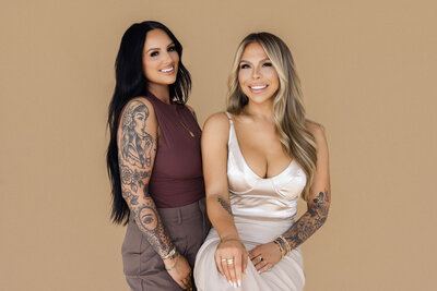 Photographer taking an image of a woman.