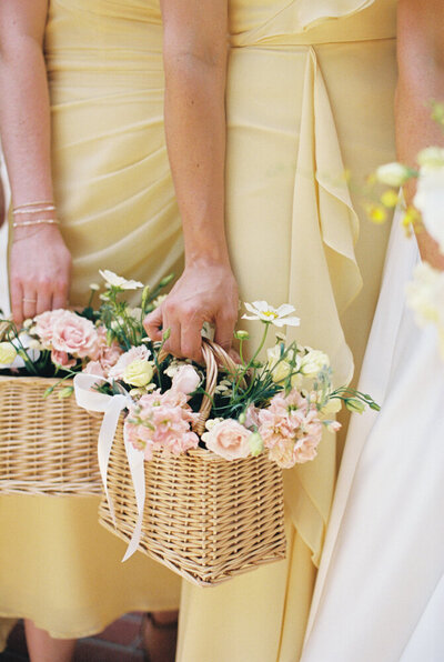 bridesmaids flower baskets