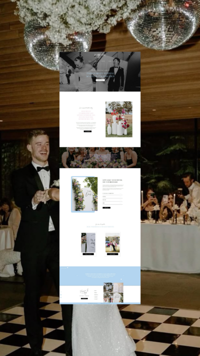 Affordable Website Design for a business in the wedding & event industry Warrnambool by website designer Coja Creative.