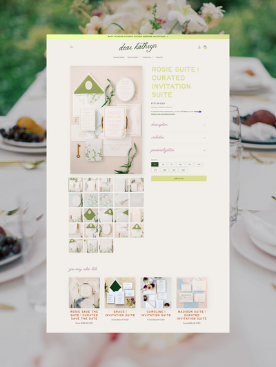 Dear Kathryn Shopify