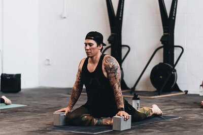 Stretching and mobility at Station Athletics