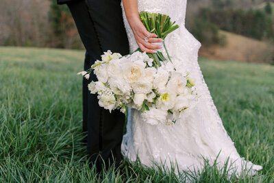 north carolina wedding venue couple with dog
