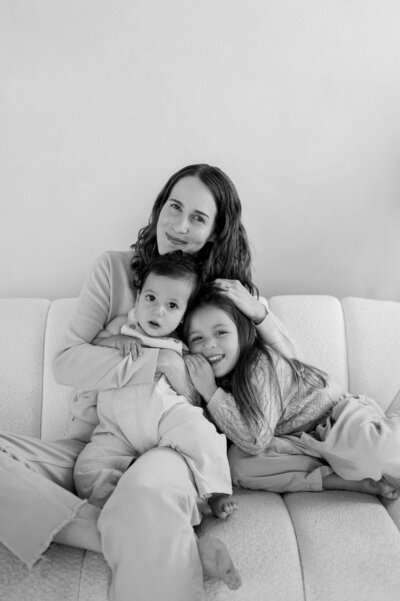 Toddler girl laying down by Miami Family Photographer