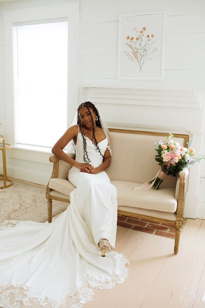 Christian bride at her North Carolina wedding
