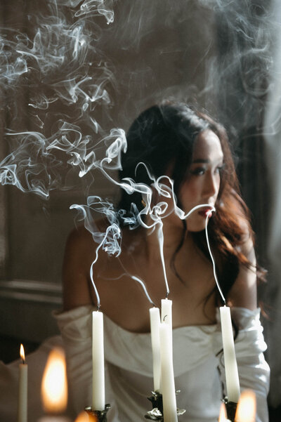 Luxury moody timeless engagement portraits, old money engagement portrait photographer