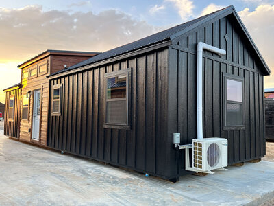 black exterior cabin