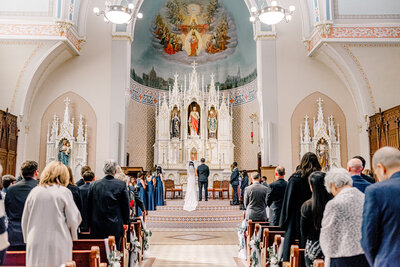 catholic wedding ceremony in downtown Omaha