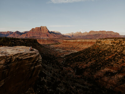 Wide open view of a canyon in Utah