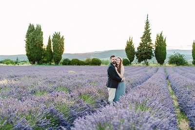 Anniversary session in Provence, France in Lavender Fields by Alicia Yarrish Photography