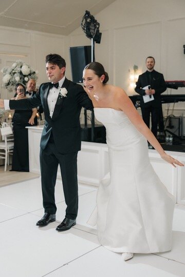Couples moment after their wedding dance