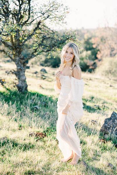 Fall Senior portrait photographer in Northern california