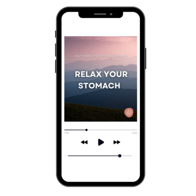 calm your anxious stomach audio in a phone
