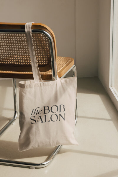 Tablet showing chic hair salon website design in Fort Wayne, IN