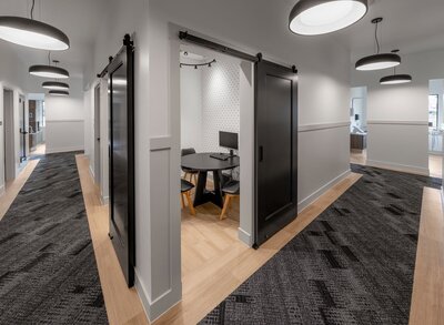 Space planning done by Progress Studio, an Indiana dental office design company 