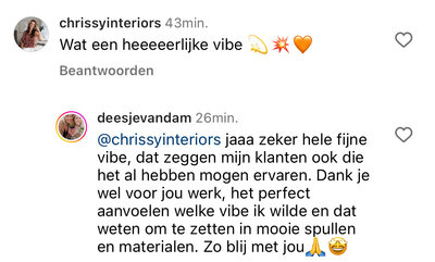 Ontdek wat klanten zeggen over de op maat gemaakte interieurprojecten van Chrissy Interiors.