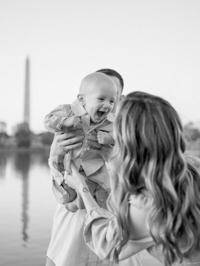 Film Photograph of Wedding Couple in Washington DC