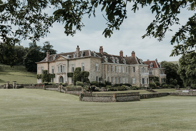 Picturesque landscape of Firle Place Wedding Venue in East Sussex