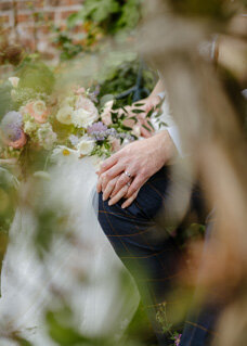 Bride and groom sharing a special moment