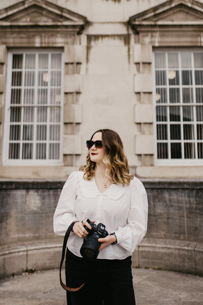 leeds wedding photographer smiling at the camera