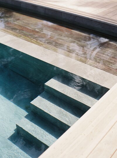 modern swimming pool with minimalist vibes