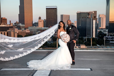 Black wedding in Atlanta at Ventanas