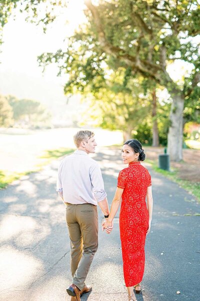 california engagement session for chinese interracial couple