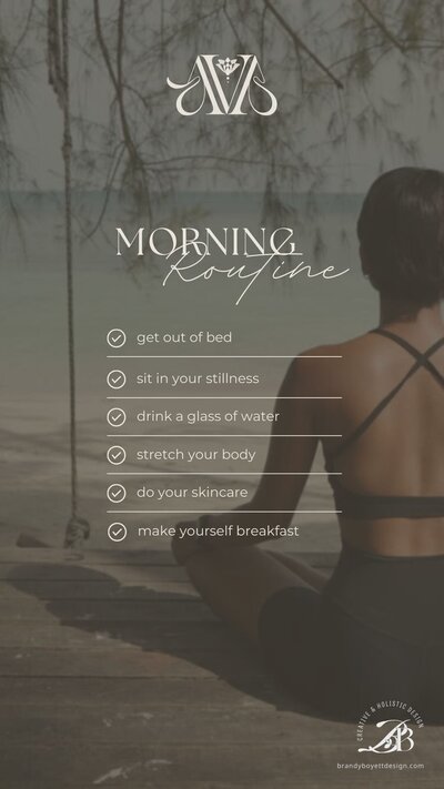 Ava Zen social media template featuring wellness tips, designed with calm and balanced aesthetics for holistic entrepreneurs.