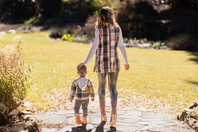 Outdoor settings enhancing the beauty of family bonds.