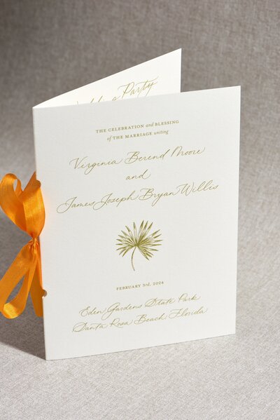 LowcountryPaperCo_Virginia&Jake_FoldedCeremonyProgram_Ribbon