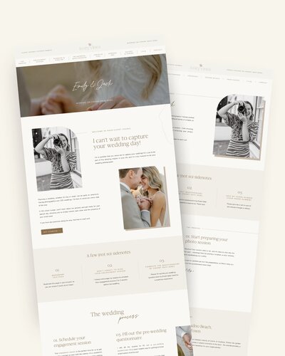 Showit Client Lounge Templates for Photographers