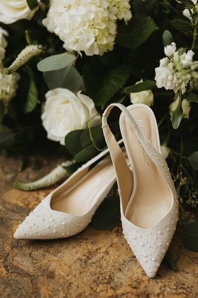 brides shoes by boquet
