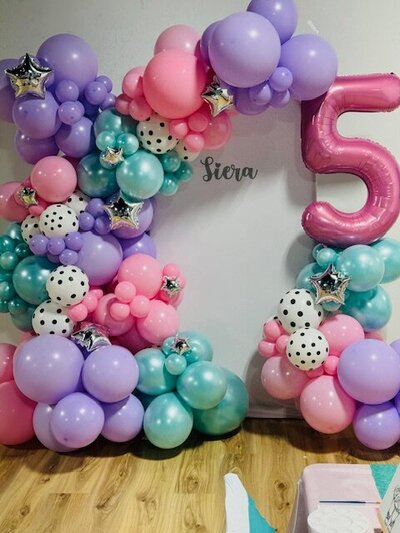 hot pink 5 balloon