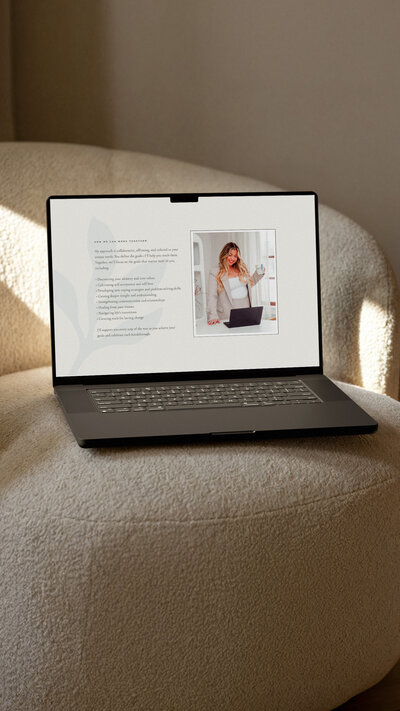 Website design for a hair salon with a clean, modern layout and a professional aesthetic.