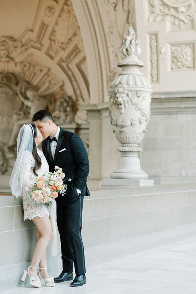 Modern Fashion-Forward Elopement at San Francisco City Hall