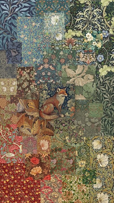 Quilted pattern whimsical