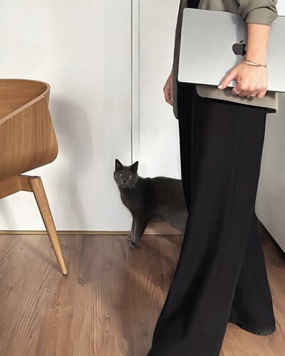 designer at home office 